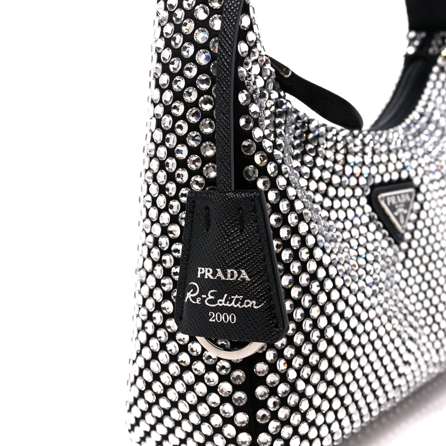 Satin Crystal Mini Re-Edition 2000 Bag Cristal