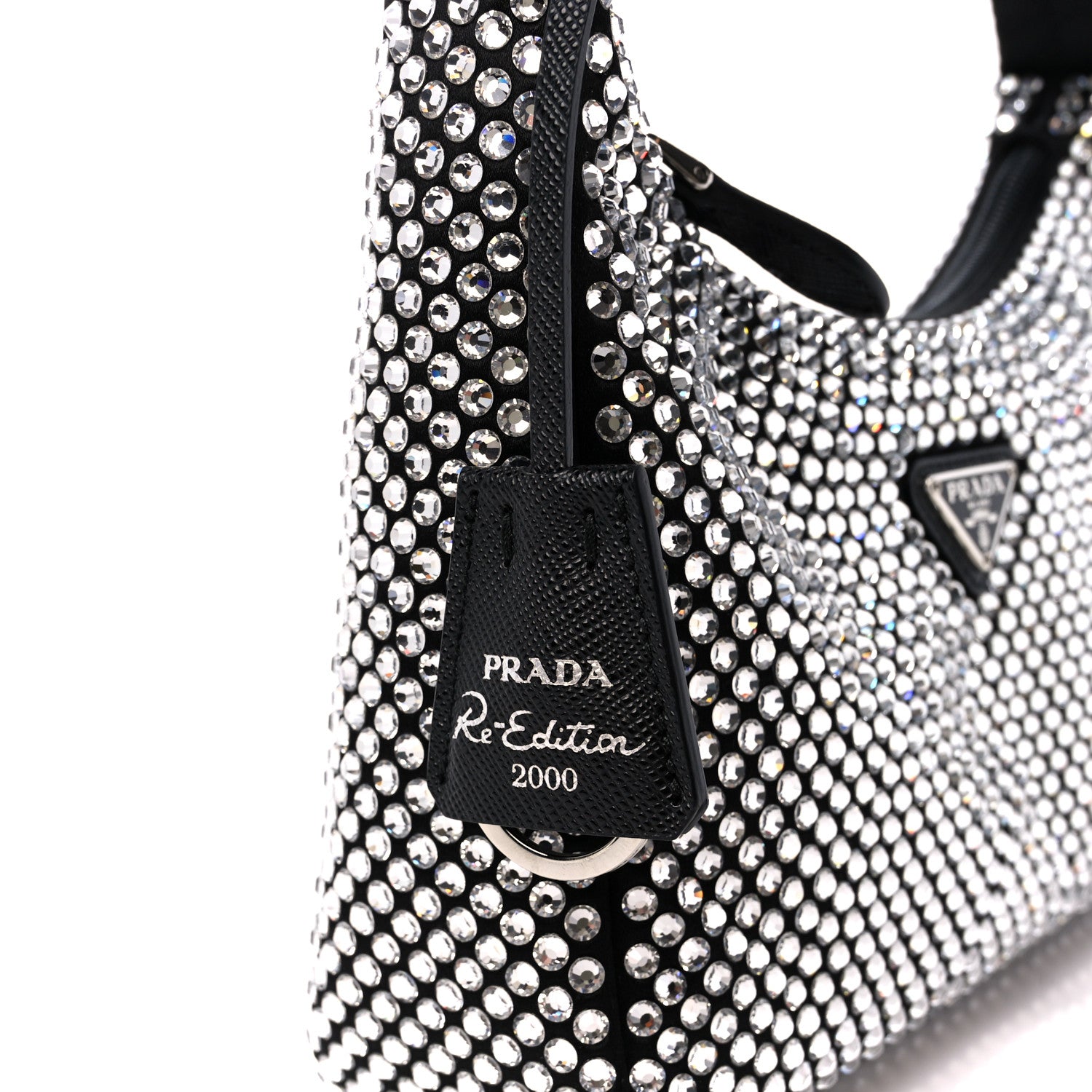 Prada Satin Crystal Mini Re-Edition 2000 Bag Cristal 8 of 12
