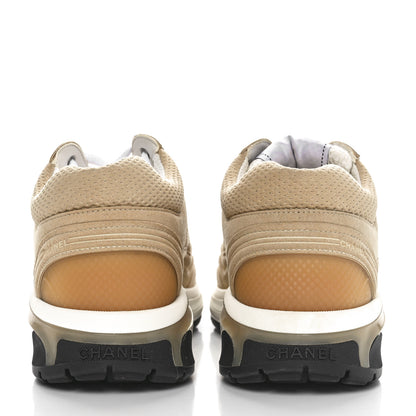 Chanel Fabric CC Womens Sneakers 36.5 Light Beige 5 of 9