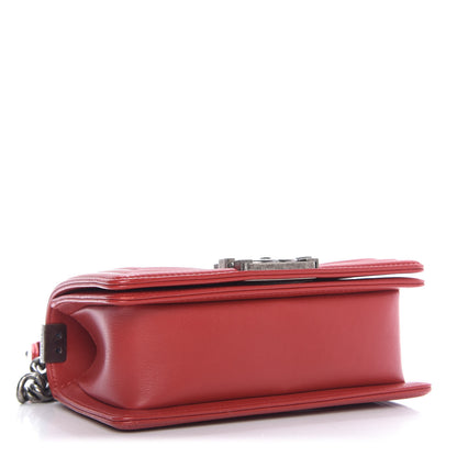 Chanel Calfskin Quilted Small Boy Flap Red 5 of 11