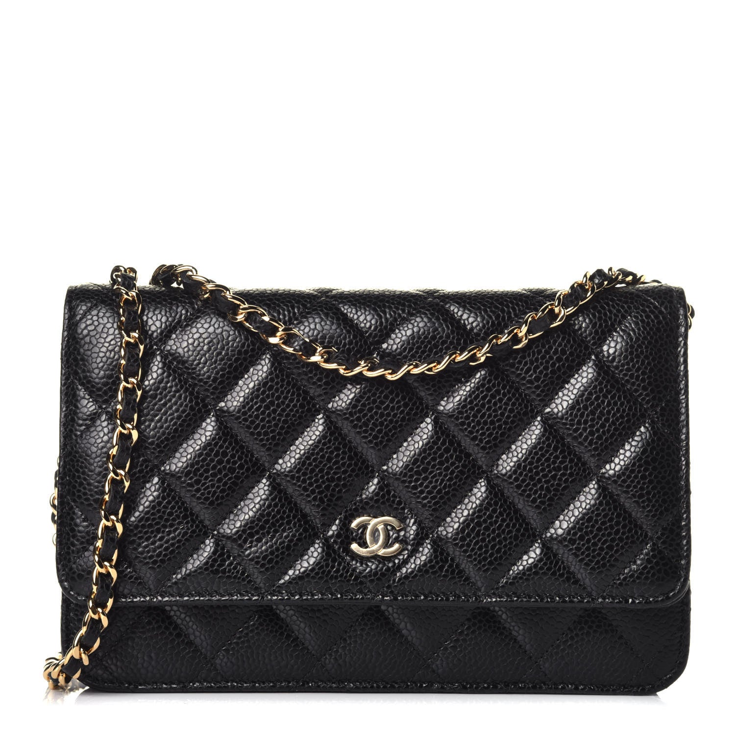 Chanel Caviar Quilted Wallet On Chain WOC Black 1 of 9