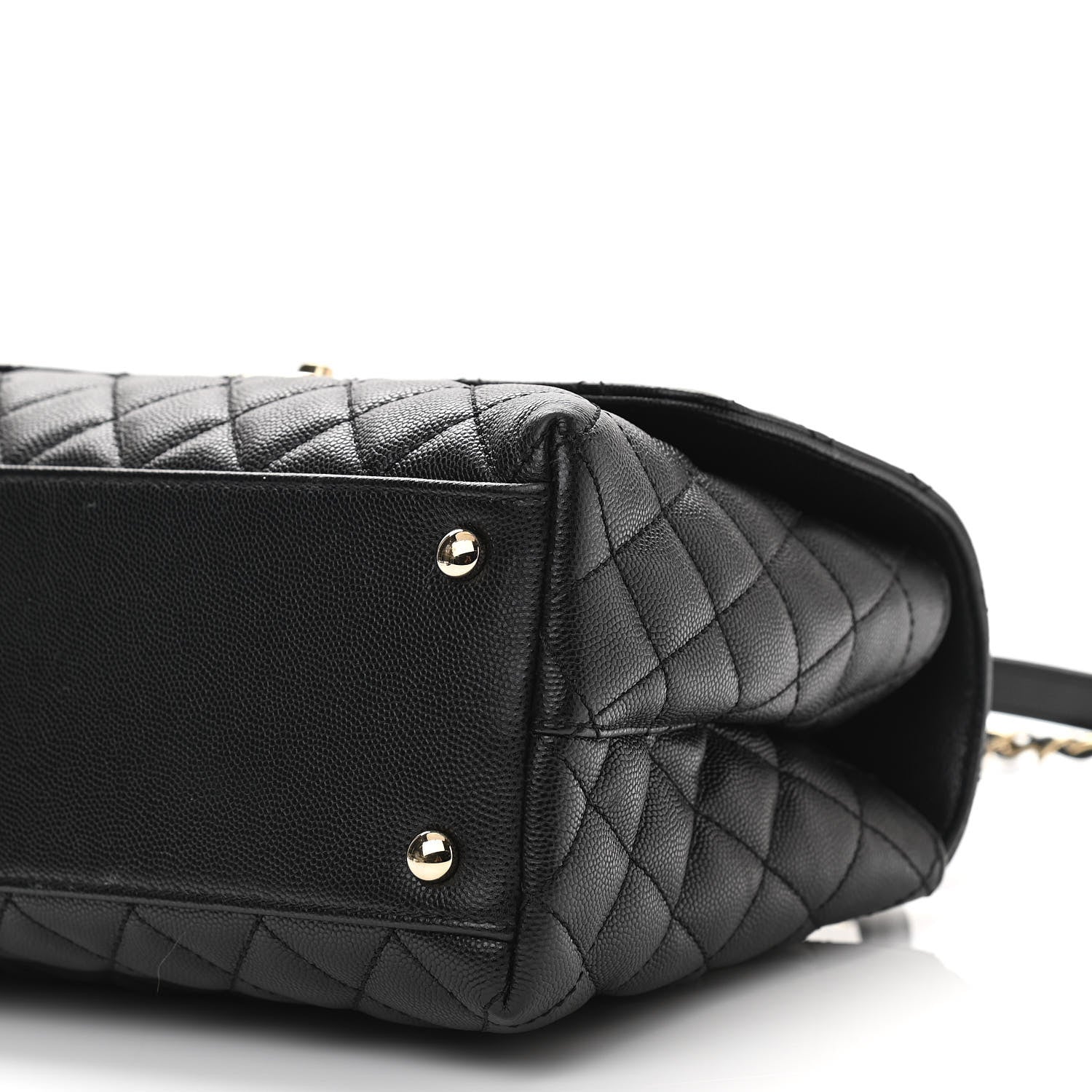 Chanel Caviar Quilted Small Coco Handle Flap Black 10 of 10