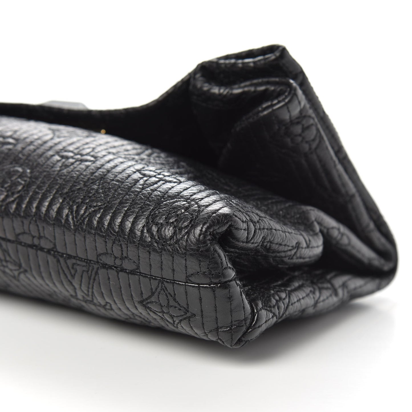 Calfskin Quilted Monogram Altair Clutch Black