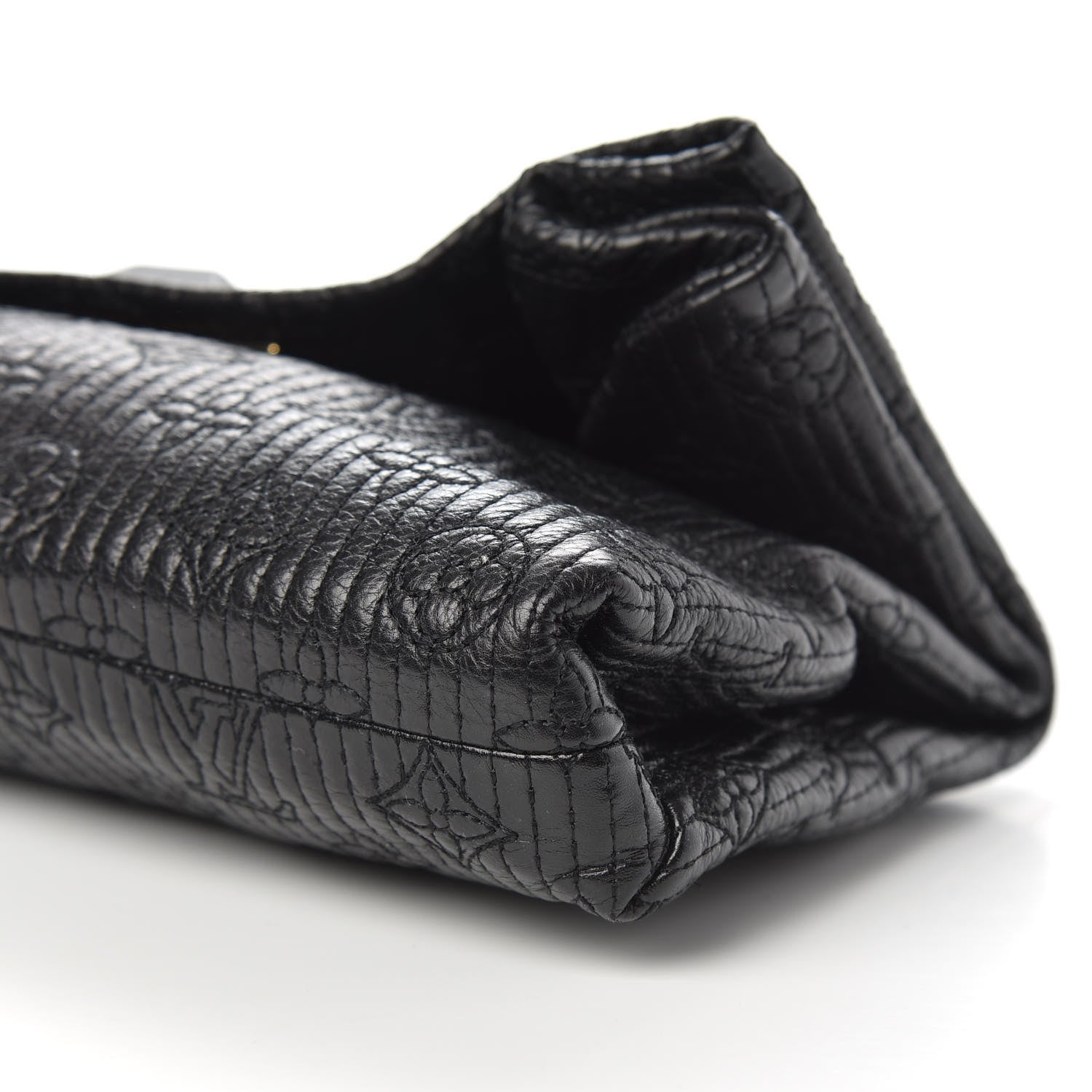Louis Vuitton Calfskin Quilted Monogram Altair Clutch Black 8 of 8