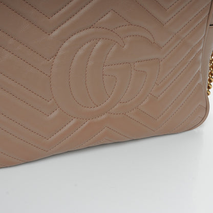 Gucci Calfskin Matelasse Medium GG Marmont Chain Shoulder Bag Porcelain Rose 8 of 11