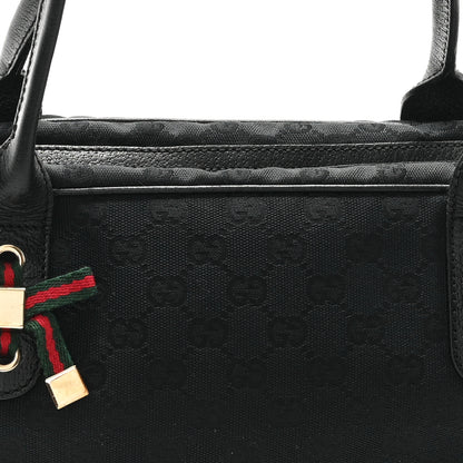 Gucci Monogram Small Princy Satchel Black 8 of 12