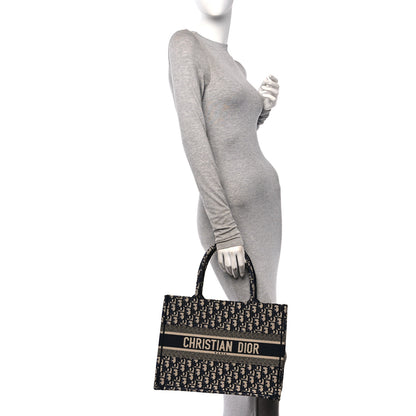 Christian Dior Oblique Medium Book Tote Blue Multicolor 2 of 10