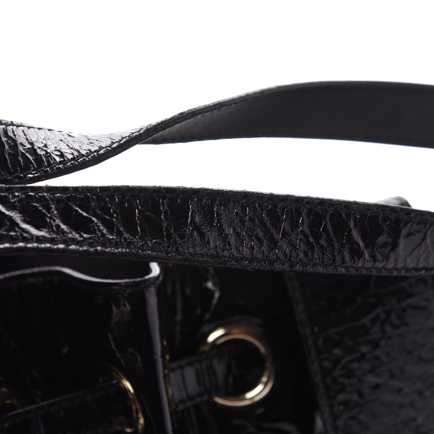 Crushed Patent Ramona Black