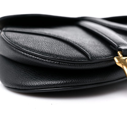 Christian Dior Grained Calfskin Mini Saddle Bag Black 8 of 10