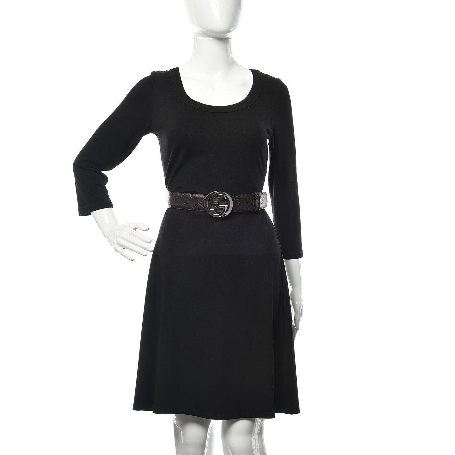 Guccissima Signature Interlocking G 40mm Belt 100 40 Cocoa