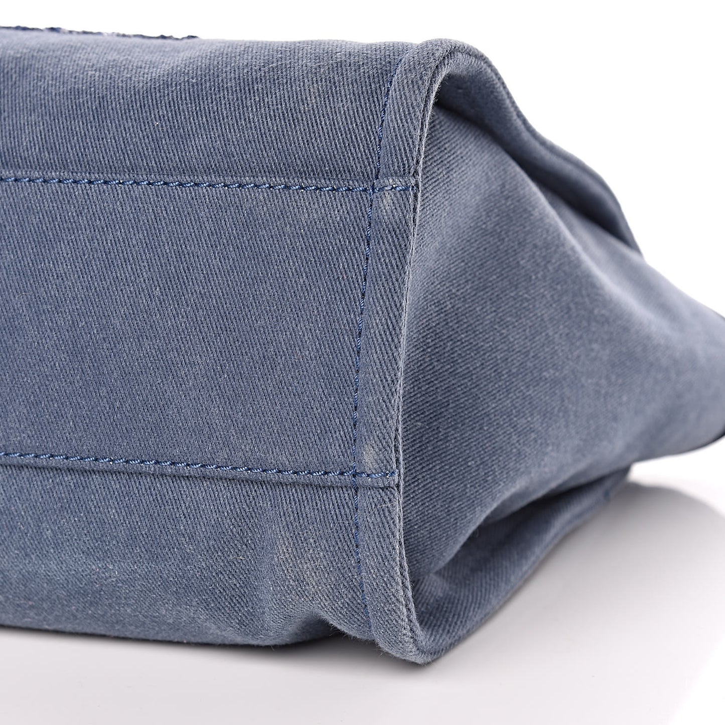 Canvas Sequin Small Deauville Tote Navy