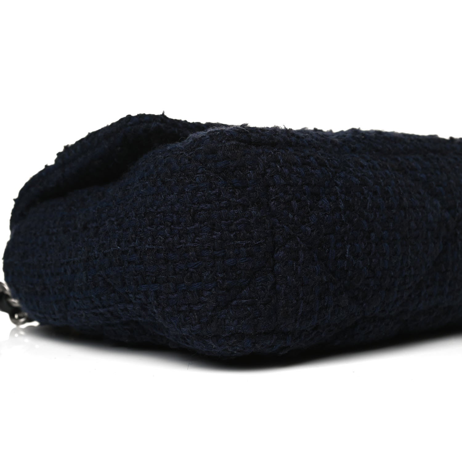 Chanel Tweed Quilted Large Chanel 19 Flap Navy Blue 9 of 16