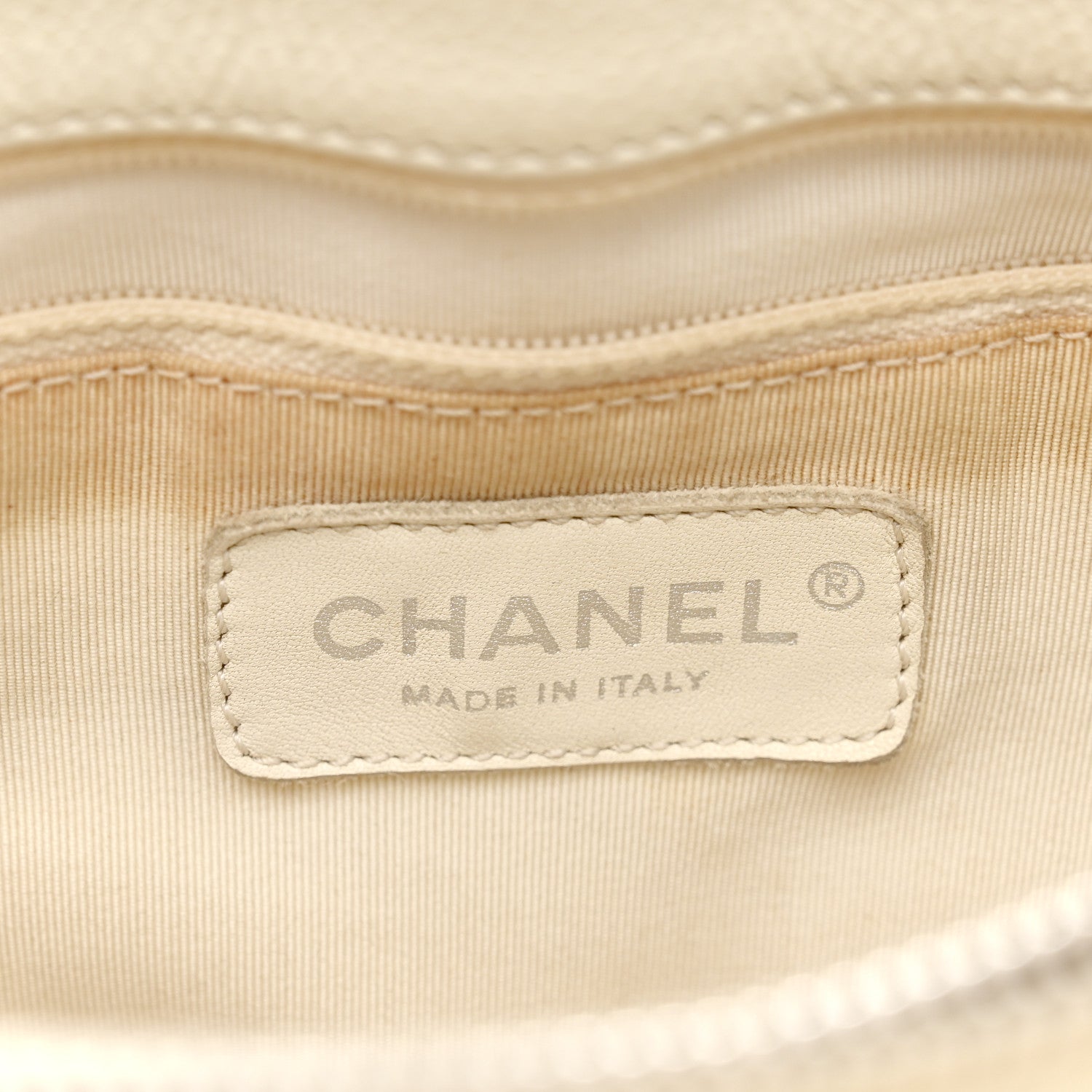 Chanel Caviar Quilted Grand Shopping Tote GST White 7 of 22