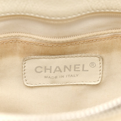 Chanel Caviar Quilted Grand Shopping Tote GST White 7 of 22