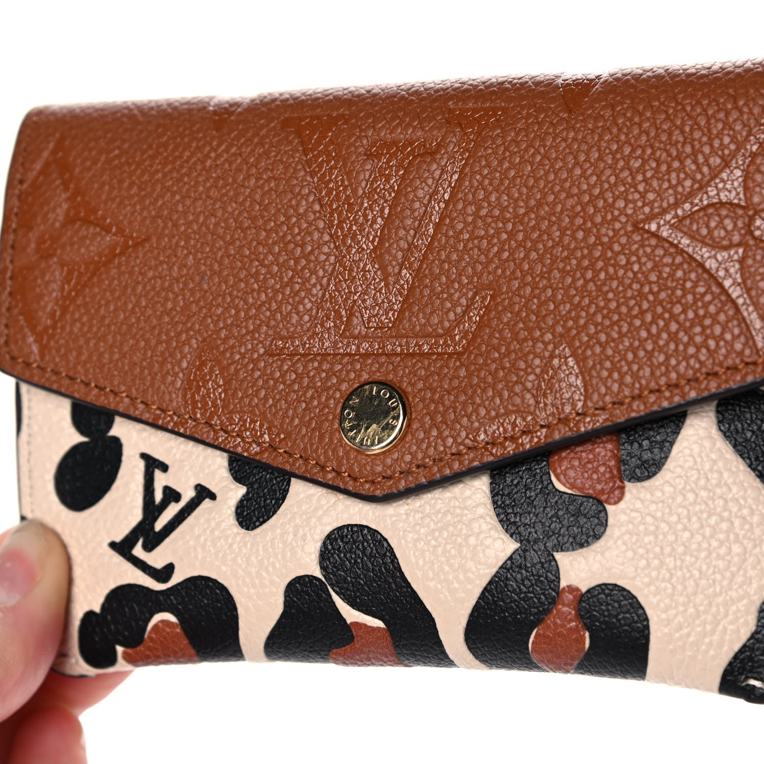 Louis Vuitton Empreinte Monogram Giant Wild At Heart Key Pouch Caramel 10 of 10