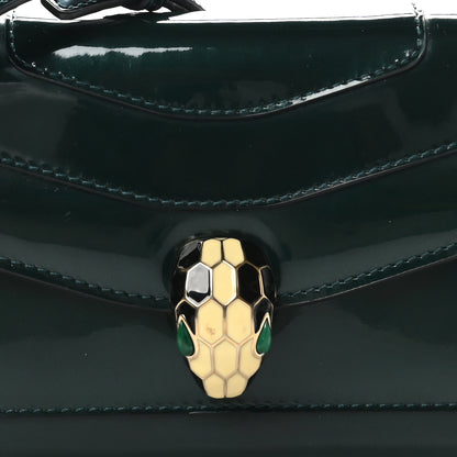 Bulgari Patent Serpenti Forever Crossbody Emerald 8 of 11