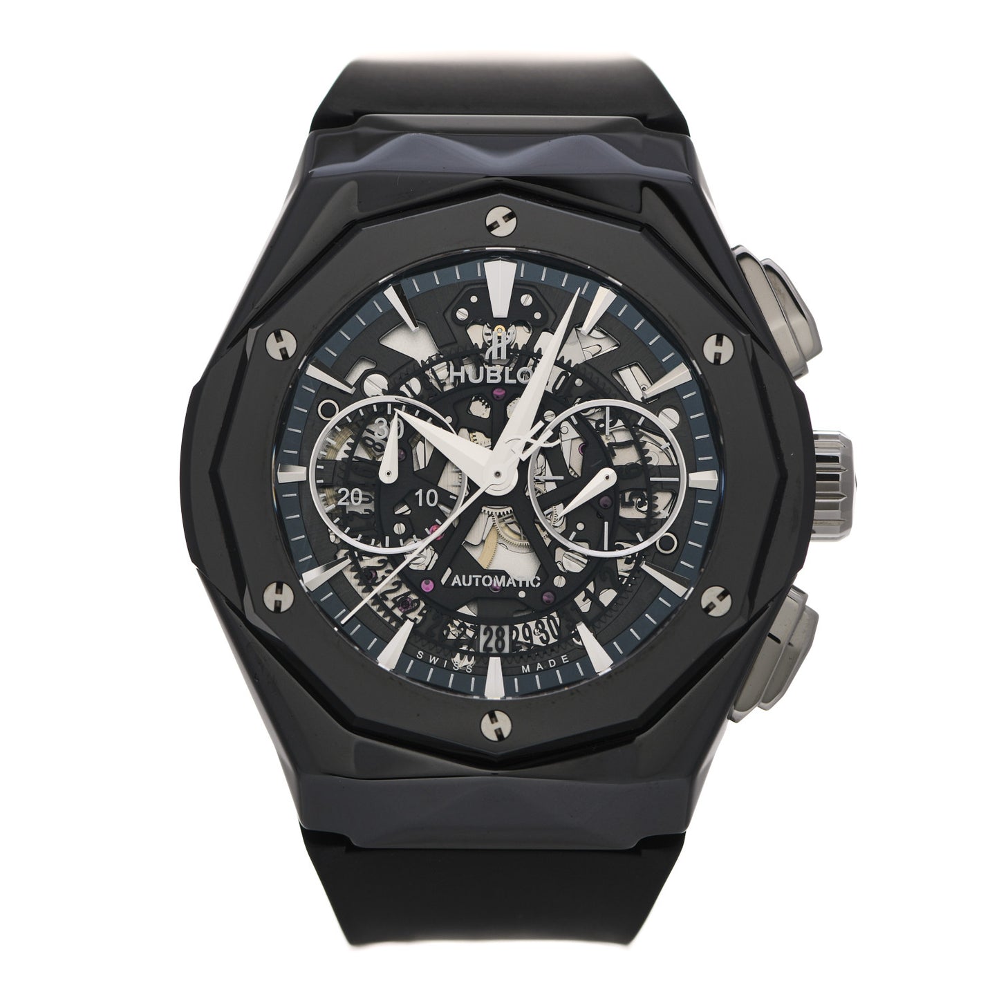 Ceramic Rubber 45mm Classic Fusion Aerofusion Orlinski Black Magic Automatic Watch Black 525.CS.0170.RX.ORL19