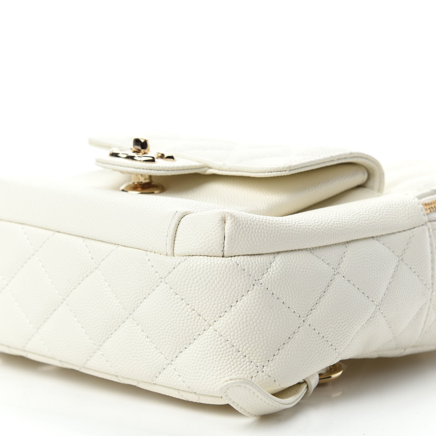 Chanel Caviar Quilted Small CC Day Backpack White 7 of 10