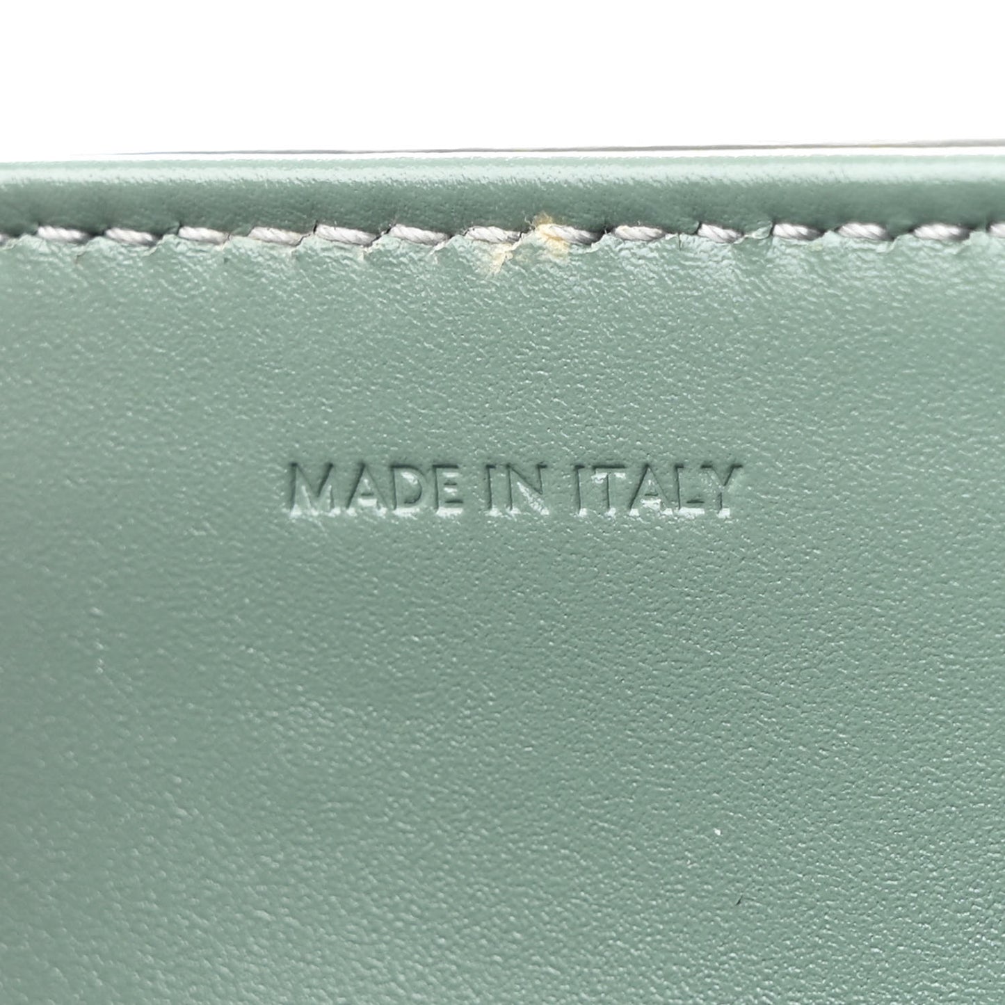 Satinated Calfskin Small 16 Top Handle Bag Celadon