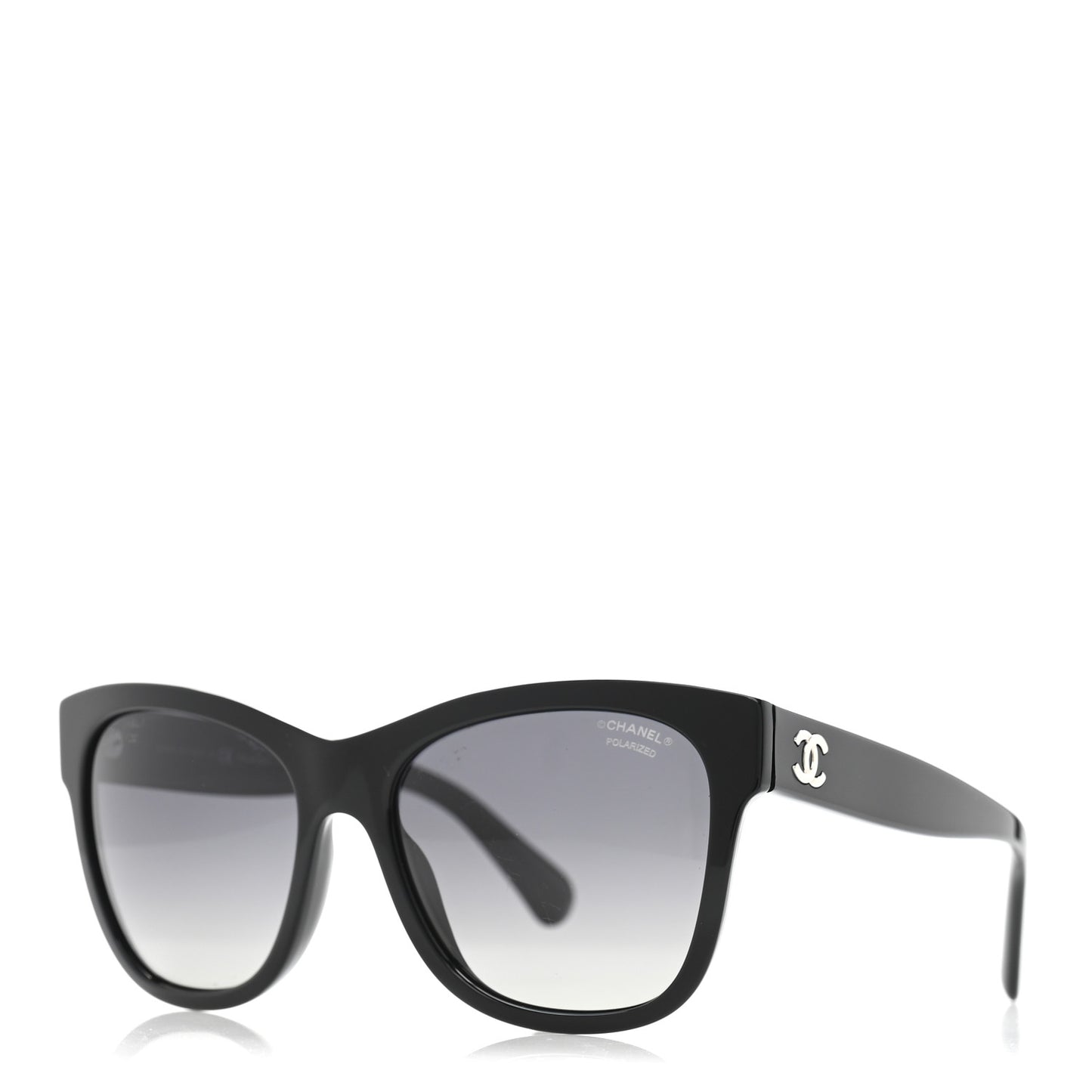 Acetate Polarized Square CC Sunglasses 5380 Black