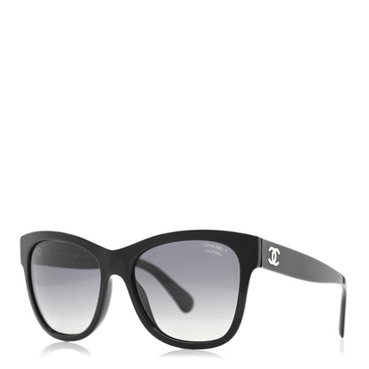 Chanel Acetate Polarized Square CC Sunglasses 5380 Black 1 of 7