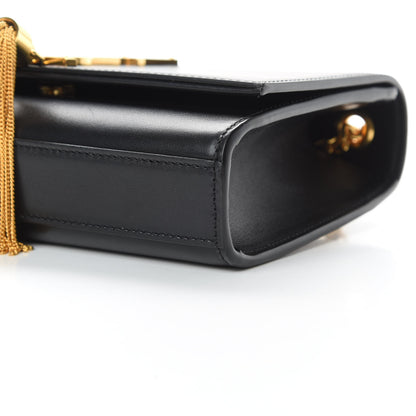 Saint Laurent Smooth Calfskin Small Classic Monogram Kate Tassel Satchel Black 10 of 12