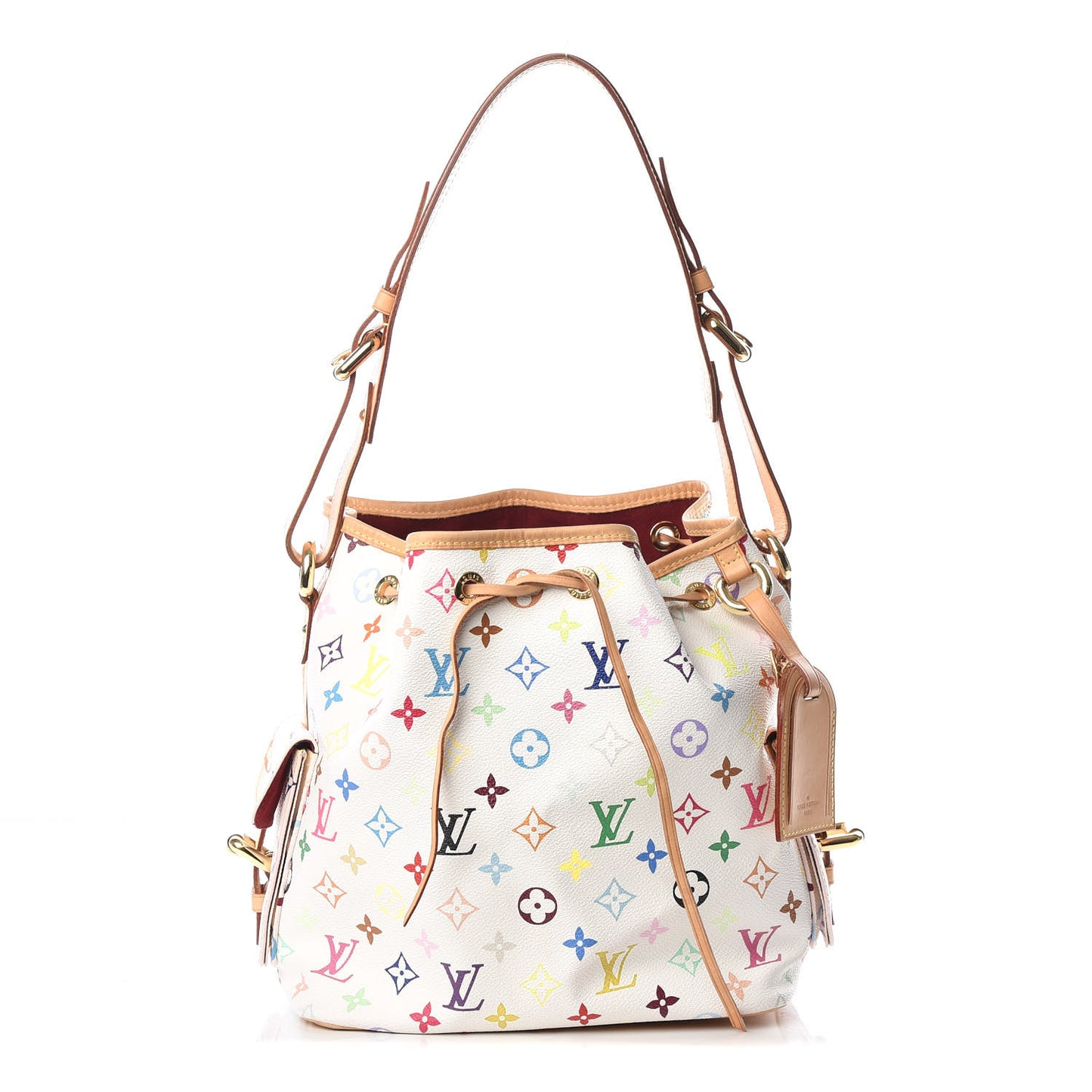 Monogram Multicolor Petit Noe White