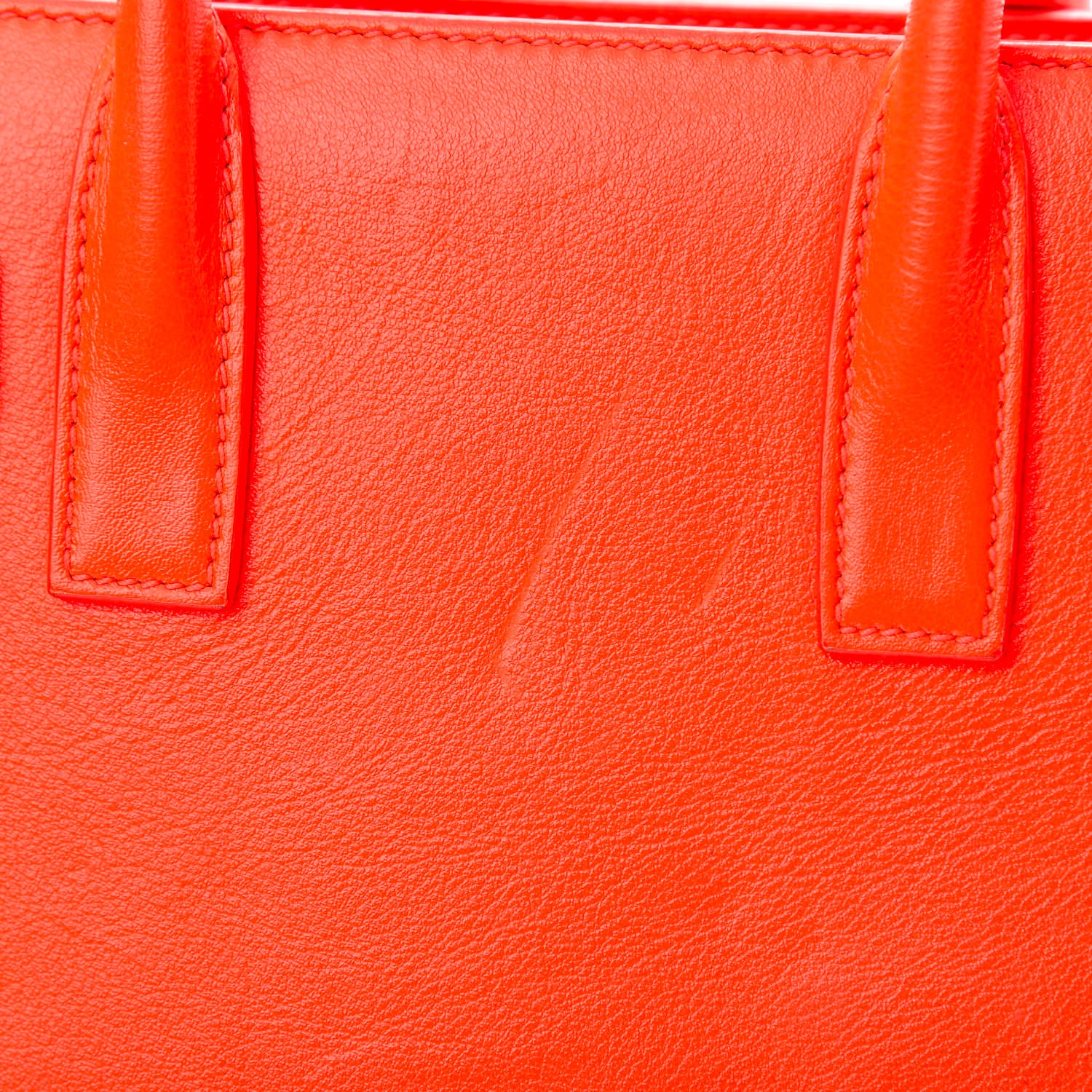 Saint Laurent Calfskin Nano Sac De Jour Orange 12 of 18