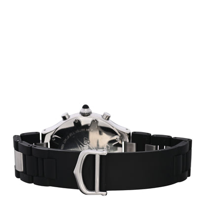 Cartier Stainless Steel Rubber 38mm Must 21 Chronoscaph Quartz Watch Black 3 of 4