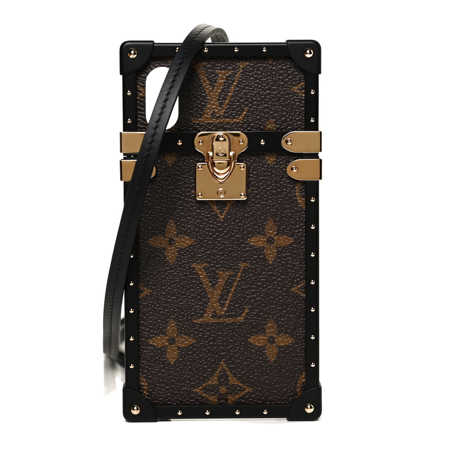 Louis Vuitton Monogram Eye Trunk With Strap iPhone X XS Case 1 of 9