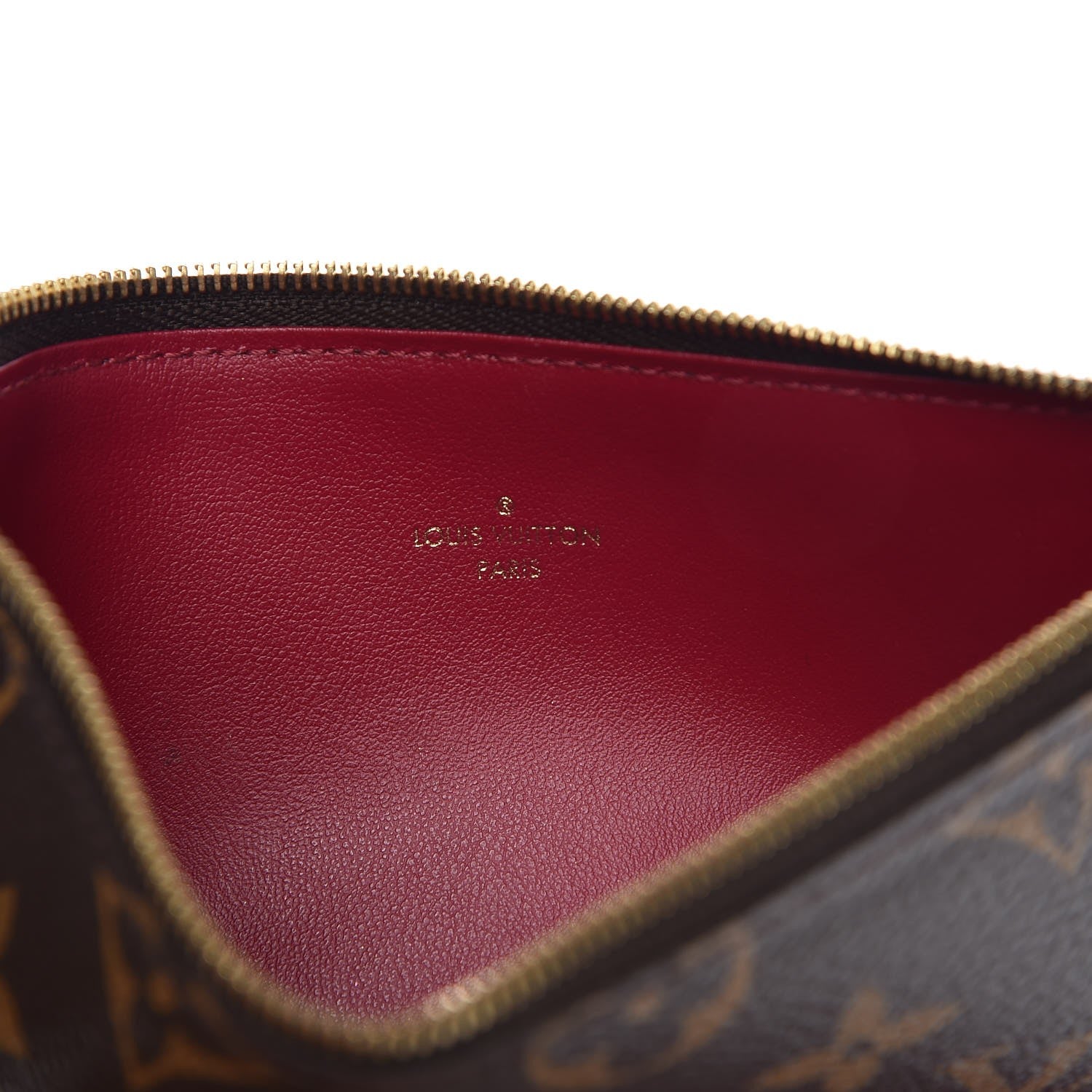 Louis Vuitton Monogram Pochette Felicie Chain Wallet Fuchsia 8 of 11
