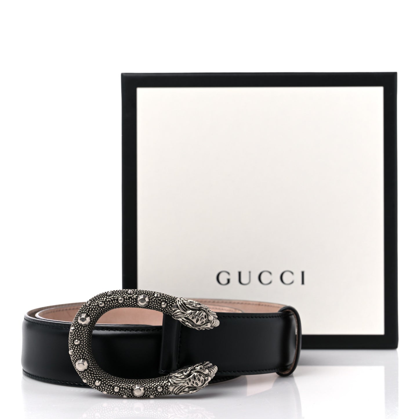 Lisse Calfskin Dionysus 35mm Belt 80 32 Black