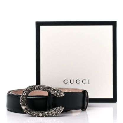 Gucci Lisse Calfskin Dionysus 35mm Belt 80 32 Black 6 of 6