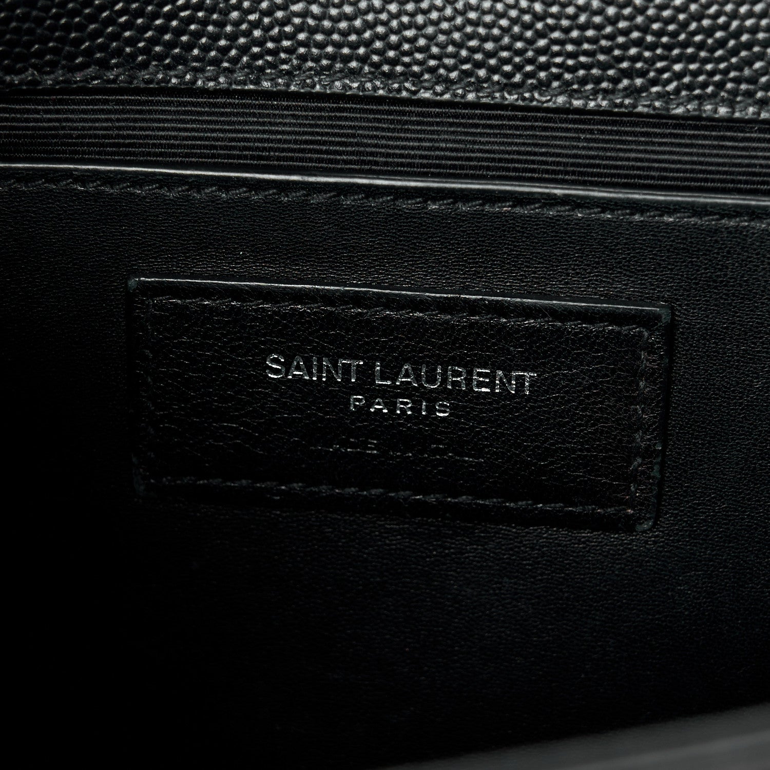 Saint Laurent Grain De Poudre Medium Classic Monogram Kate Satchel Black 7 of 11