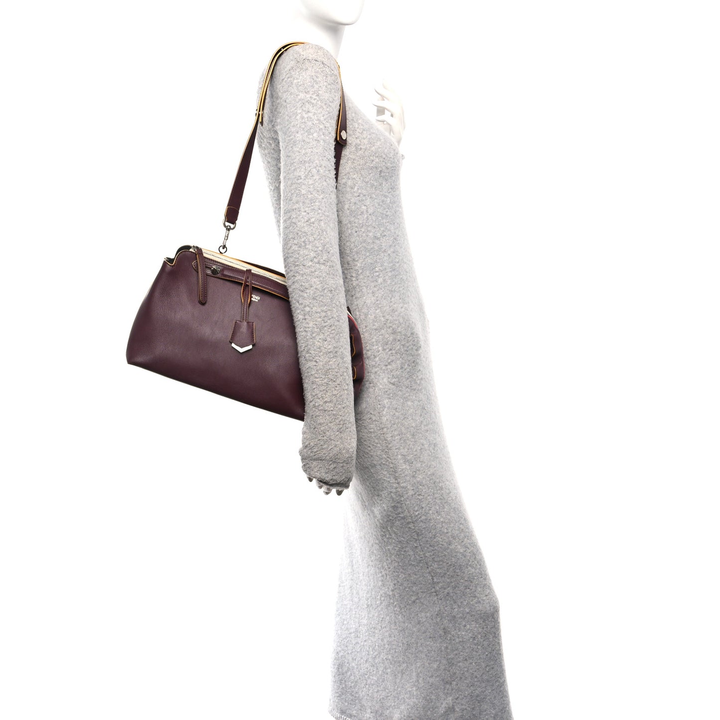 Vitello Dolce Large By The Way Boston Bag Bordeaux Multicolor