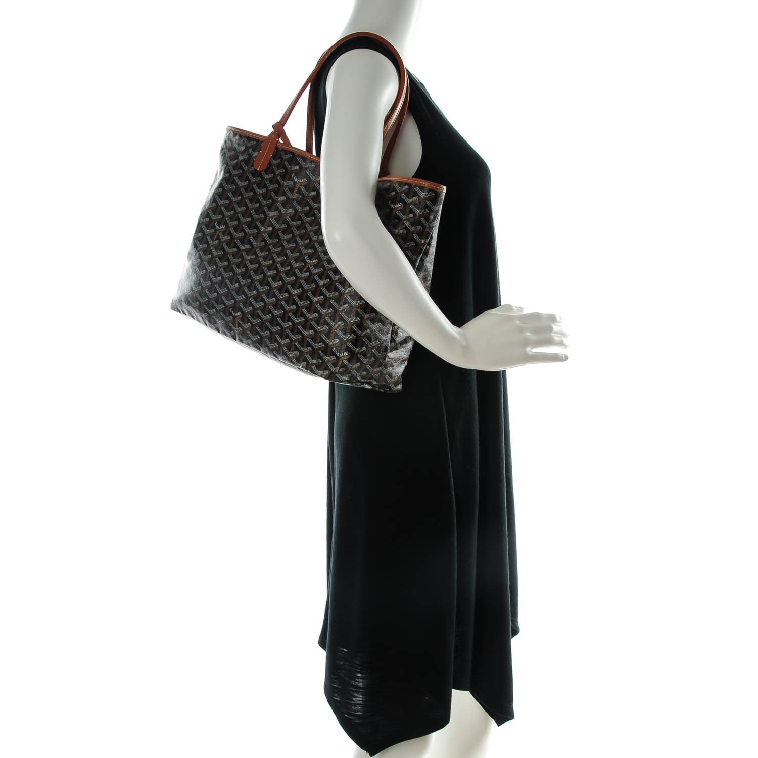 Goyard Goyardine Saint Louis PM Black Gold 2 of 9