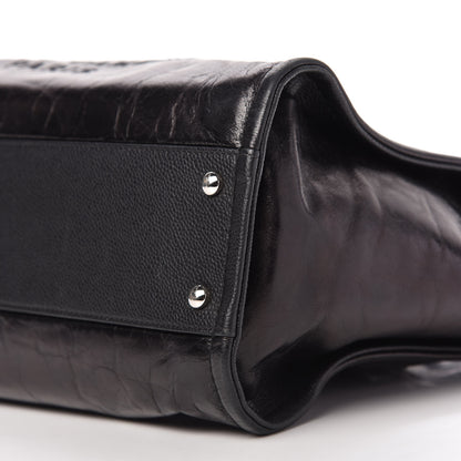 Chanel Glazed Calfskin Small Deauville Tote Black 7 of 10