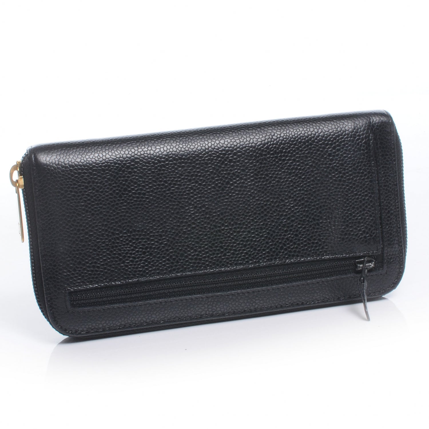 Chanel Caviar Zip Around Wallet Black 3 of 7