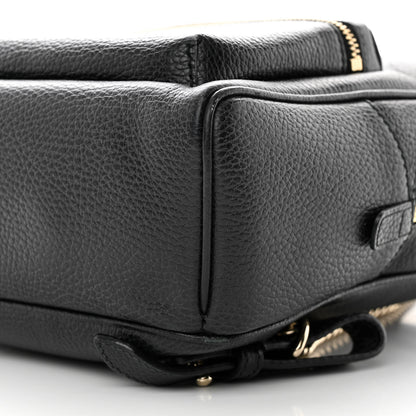 Gucci Pebbled Calfskin Soho Chain Backpack Black 10 of 14