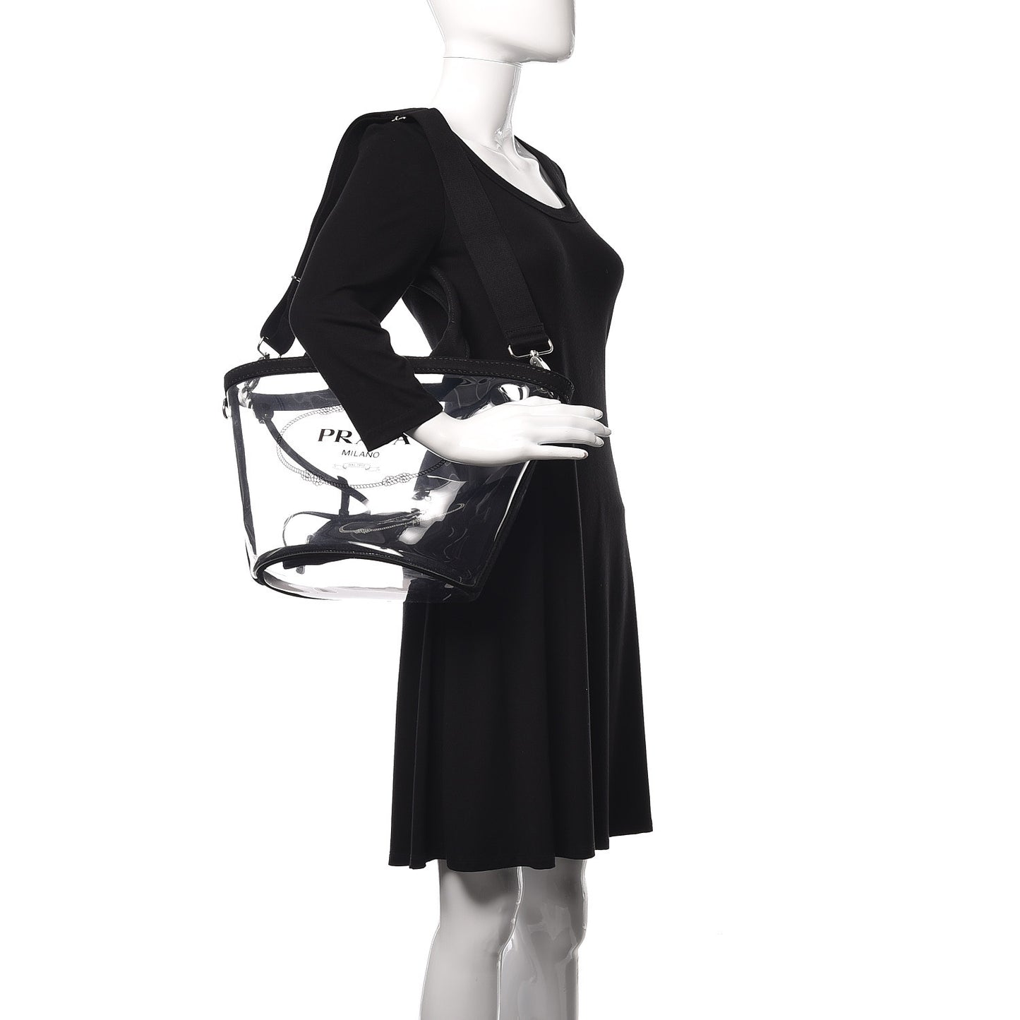 Plexiglass Canapa Small Shopper Tote Black