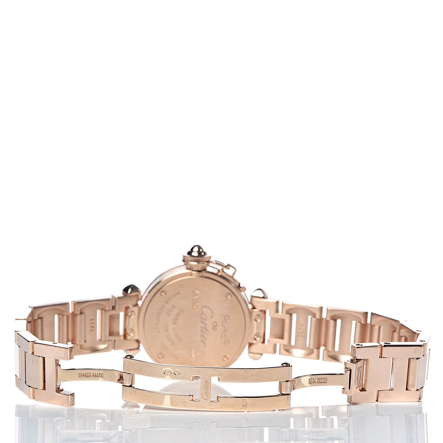 Cartier 18K Pink Gold Diamond 27mm Miss Pasha Quartz Watch 6 of 10