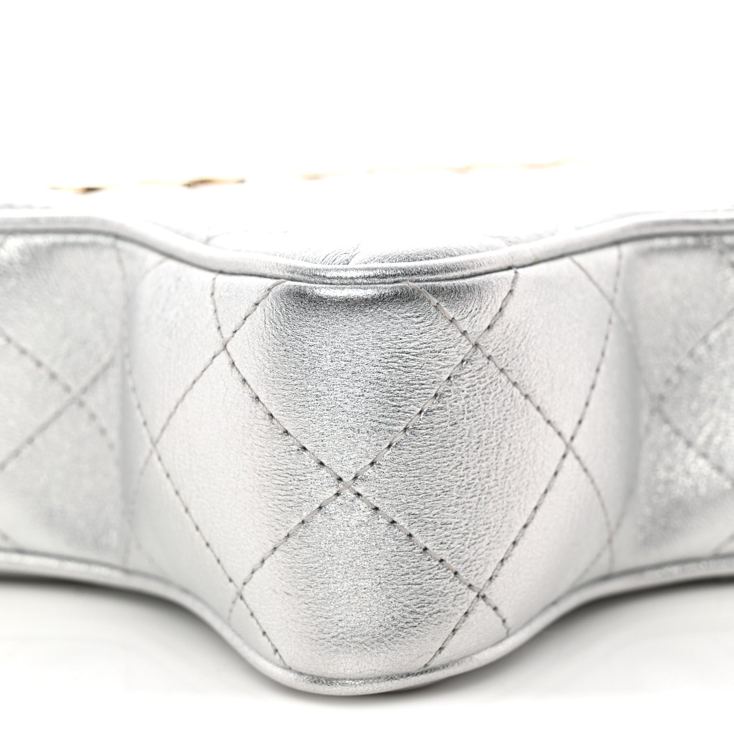 Chanel Metallic Lambskin Quilted Walk Of Fame Star Bag Silver 9 of 10