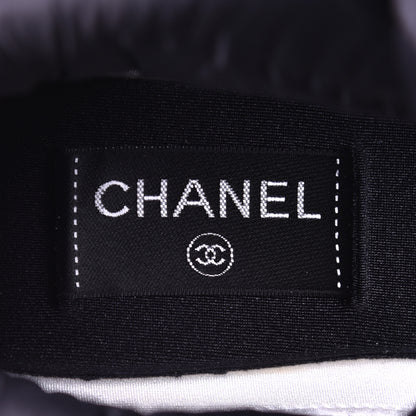 Chanel Fabric Suede Womens CC Sneakers 39 Black 7 of 9