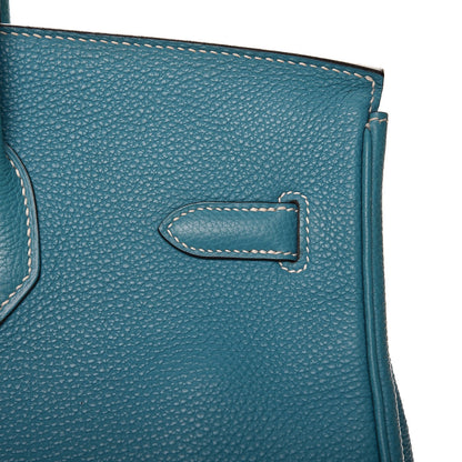 Hermes Togo Birkin 35 Blue Jean 31 of 38