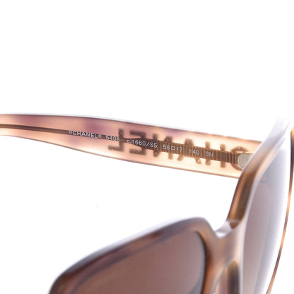 Chanel Acetate Square Sunglasses 5408 Light Tortoise 5 of 8