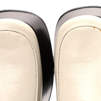 Gucci Malaga Kid Horsebit Platform Loafers 36 Mystic White 11 of 12