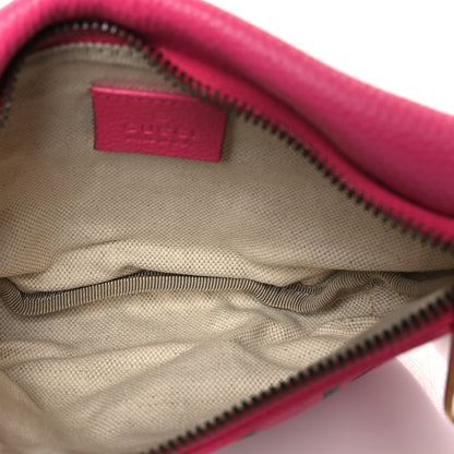 Gucci Grained Calfskin Small Logo Belt Bag Box Pink Green 5 of 10