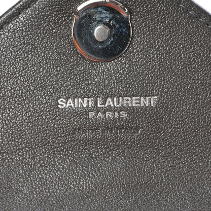 Saint Laurent Sheepskin Matelasse Chevron Monogram Mini College Bag Dark Anthracite 7 of 7