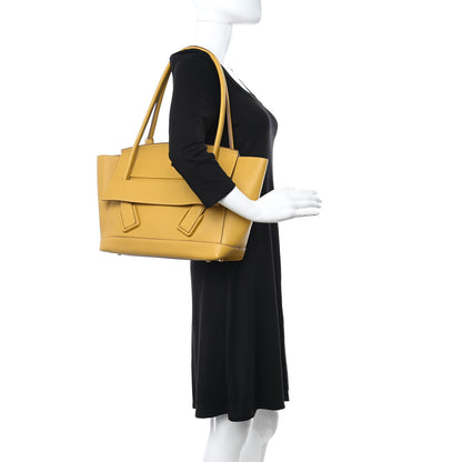 Bottega Veneta Grainy Calfskin Small Arco Curry 2 of 13
