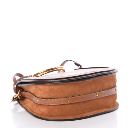 Chloe Calfskin Suede Medium Nile Bracelet Bag Caramel 4 of 8